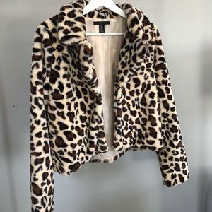 Forever 21 Animal Print Coat